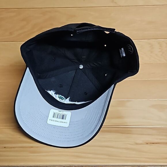 Boston Celtics 2024 NBA Finals Adjustable Hat Cap '47 MVP Black White - Picture 7 of 8